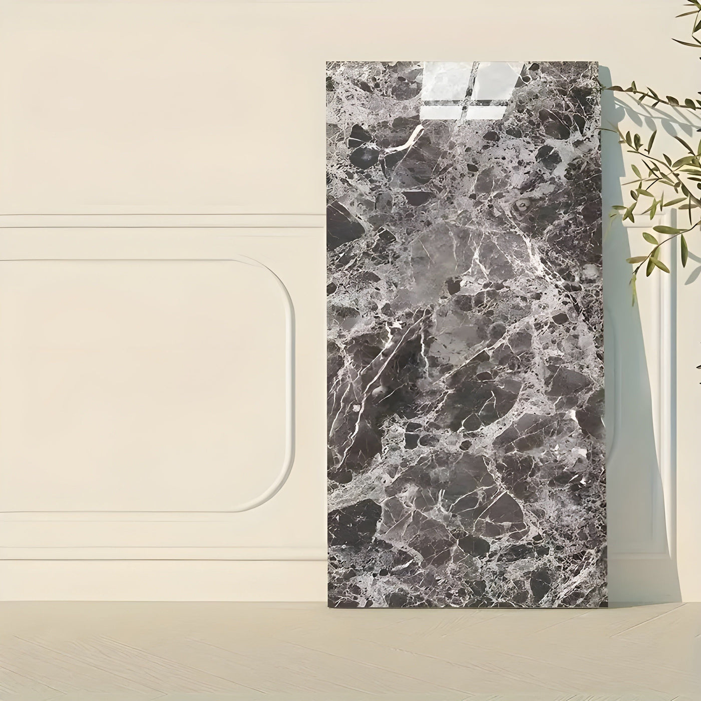 VinylVue Wallpaper - Wasserdichte selbstklebende 3D-Marmor-Tapete