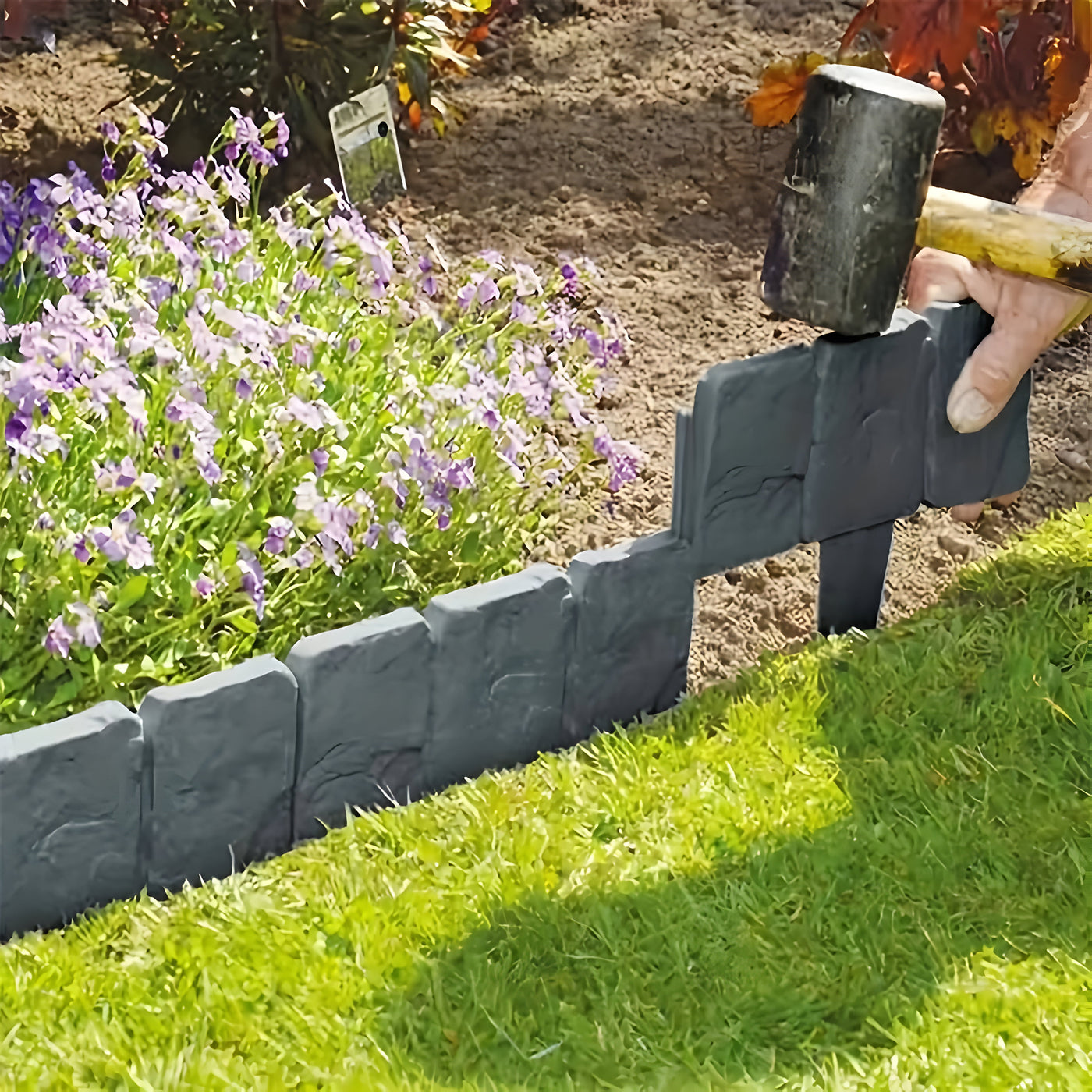 EcoEdge Zaun – Faltbarer Gartenzaun im Patchwork-Stil