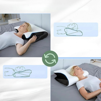 5-in-1-Memory-Foam-Kissen – Nacken- und Schulterstütze für Rücken-, Seiten- und Bauchschläfer