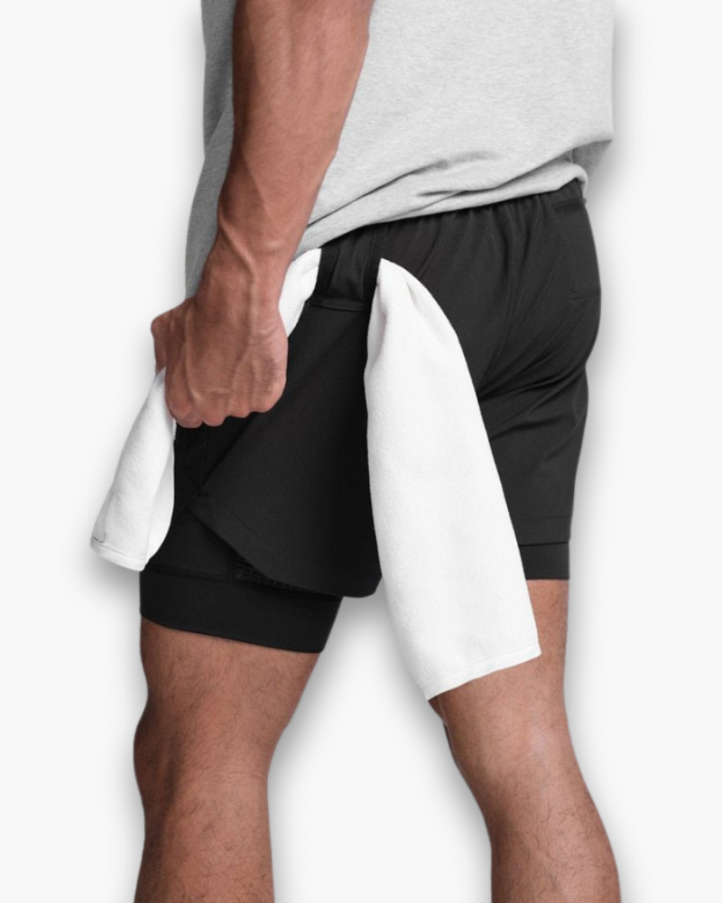 Herren Atmungsaktive Fitness-Shorts | Flexible Kurze Hosen Herren