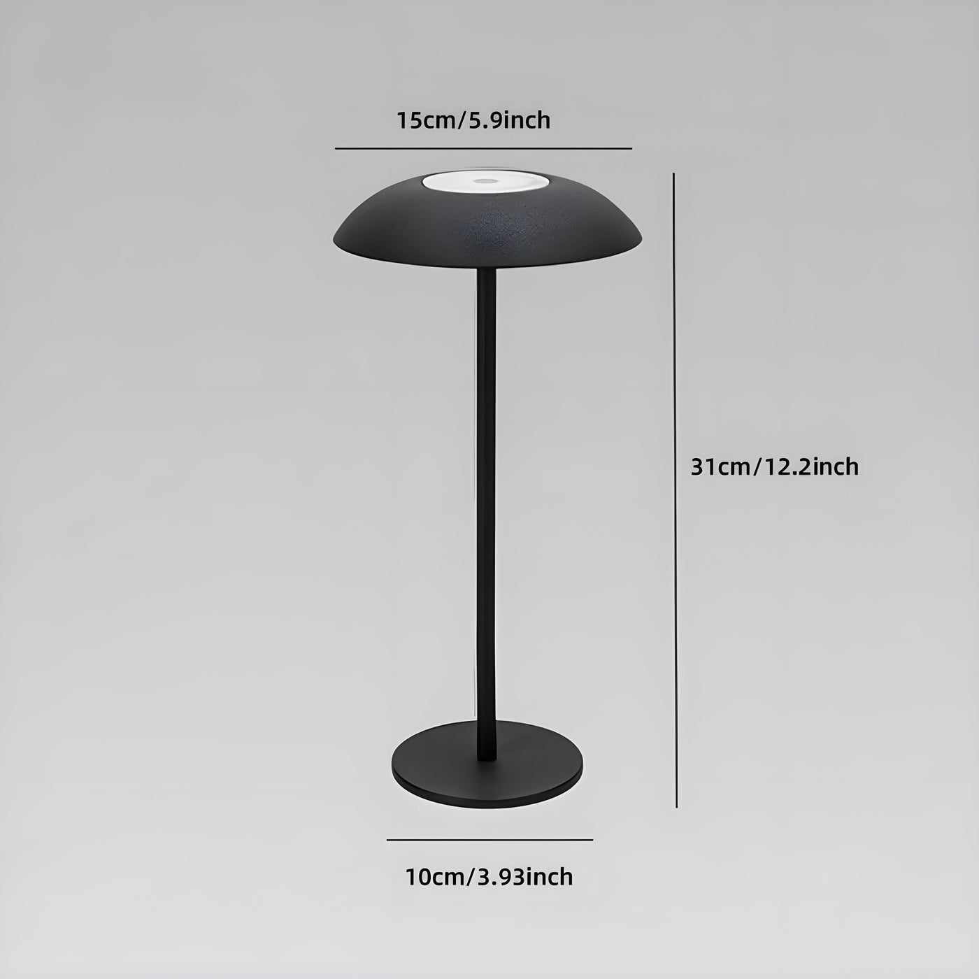 AmberHalo Lampe - Retro USB-Ladende LED Touch Schreibtischlampe