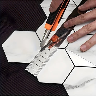HexaGrip Wallpaper - Wasserfeste Hexagon Selbstklebende Tapete