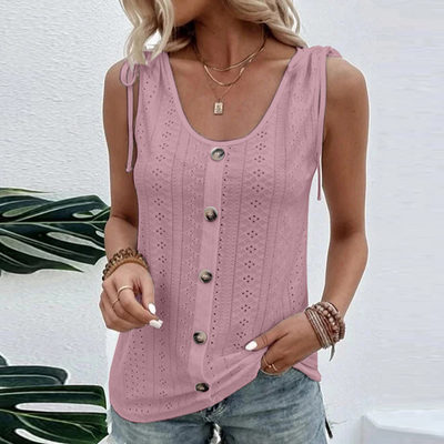 DEBELLE - Legiertes Tanktop mit Knöpfen für Frauen
