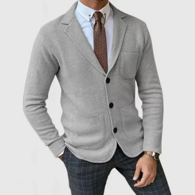 Leichter Slim Fit Blazer Für Herren | Gestrickt