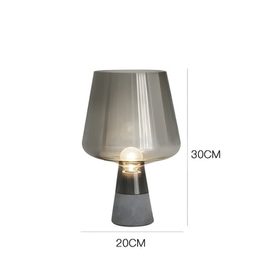 GlowSphere Tischleuchte – Italienisches Glasballon-Design