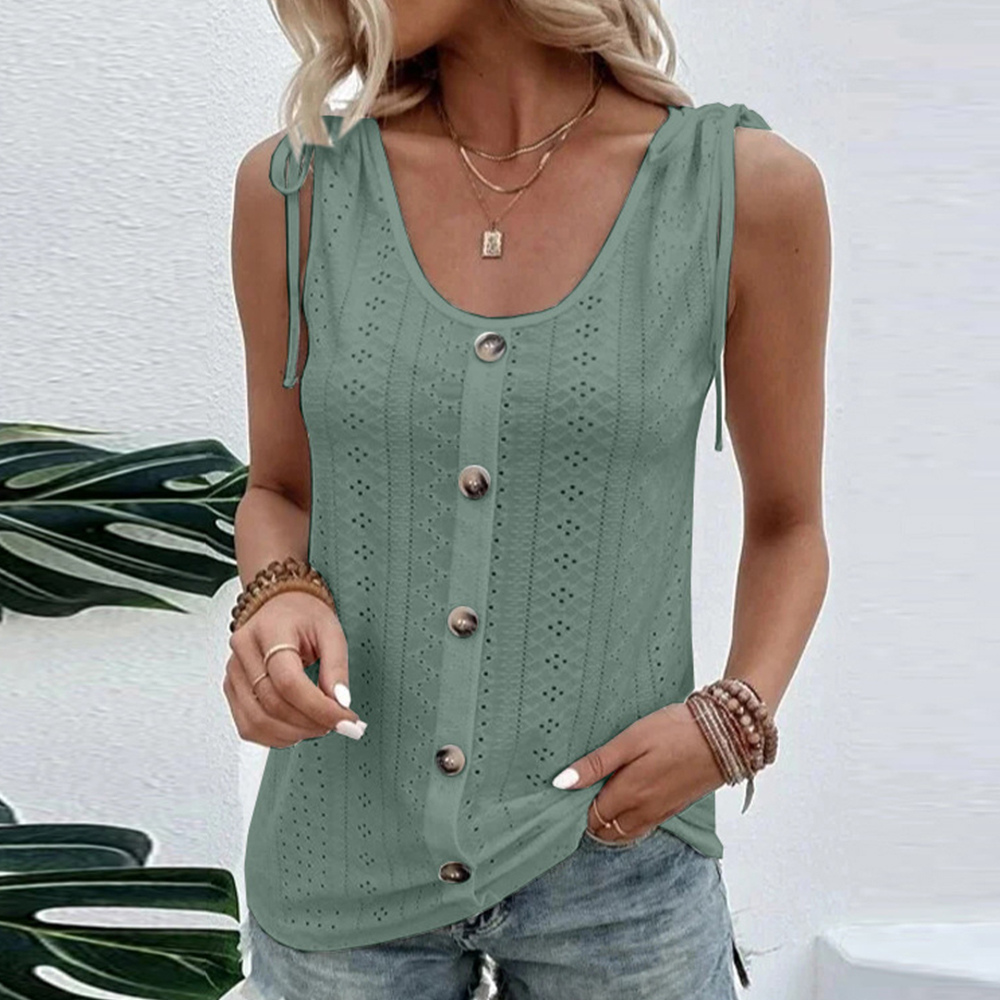 DEBELLE - Legiertes Tanktop mit Knöpfen für Frauen