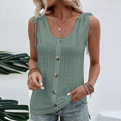 DEBELLE - Legiertes Tanktop mit Knöpfen für Frauen