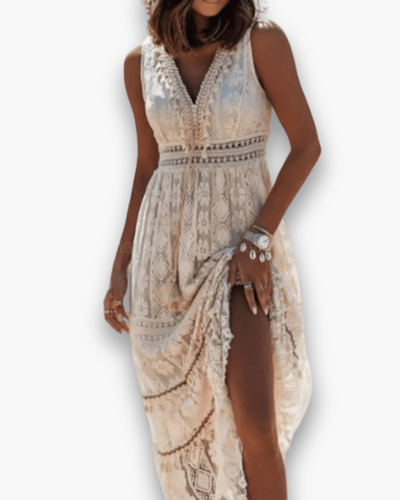 Damen Romantic Boho Maxi Dress | Elegant