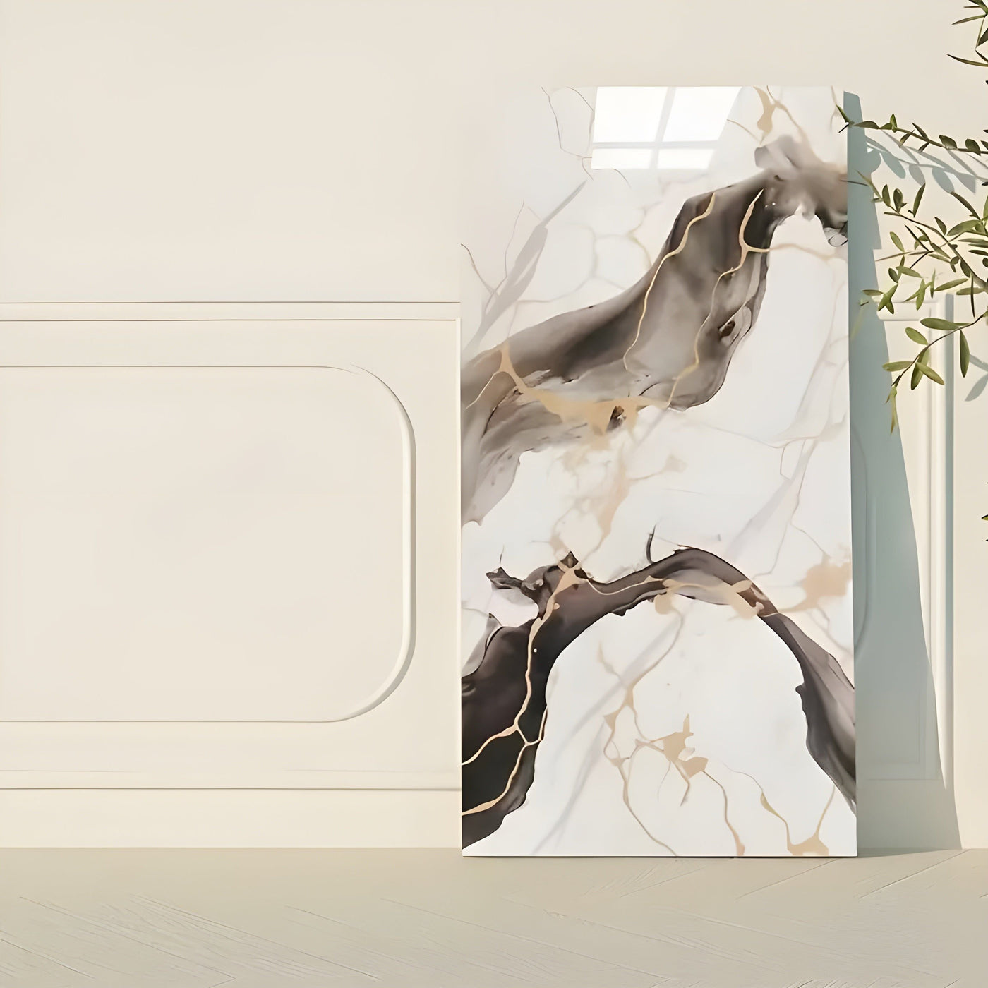 VinylVue Wallpaper - Wasserdichte selbstklebende 3D-Marmor-Tapete