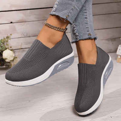 Damen Slip-On Mesh Turnschuhe für Alle Jahreszeiten