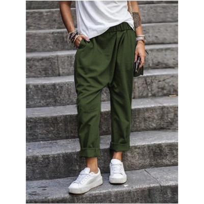 Kurze Freizeithose für Damen – Weites Bein