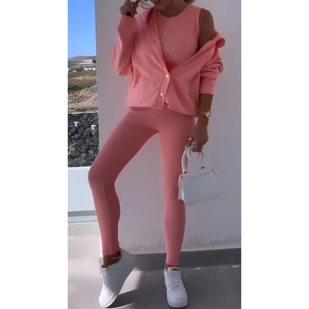 Bequemes Dreiteiliges Lounge Set Für Damen | Leicht