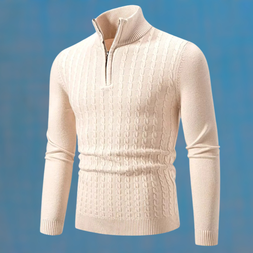 Loris | Pullover mit Zopfmuster in Creme