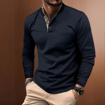 Forland - Langarmshirt mit Stehkragen