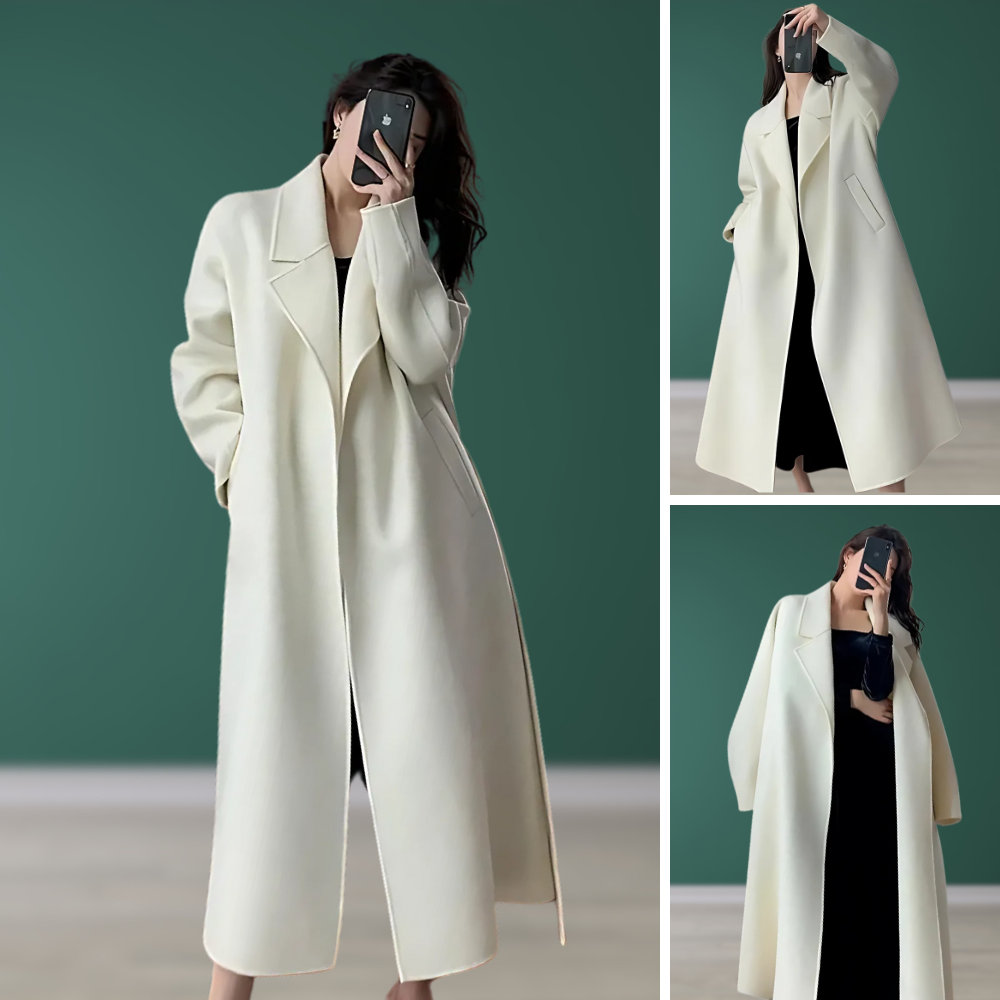 Amelye - Eleganter Mantel in Creme