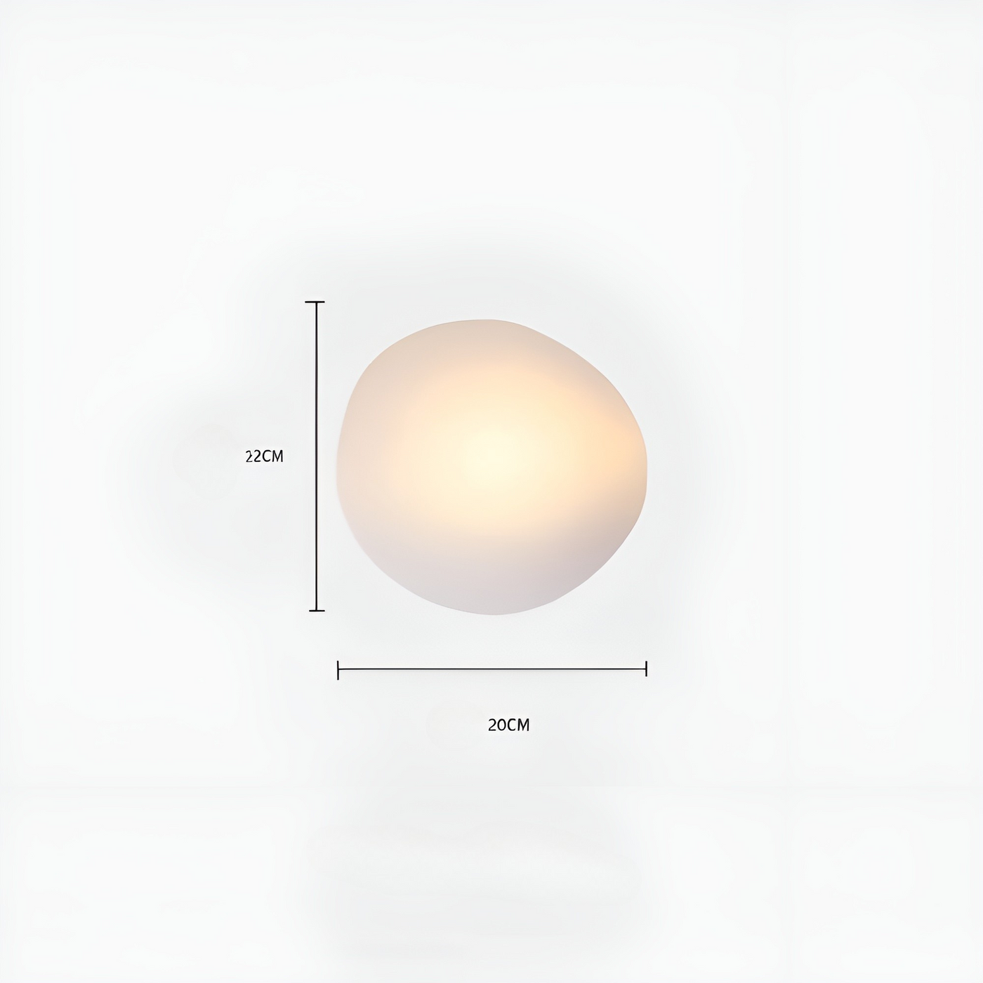 LumePebble Light – Nordische Kieselstein-Style LED-Wandleuchte