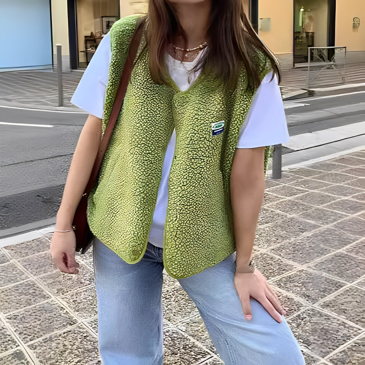 Yveline | Elegante einreihige Strickweste