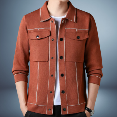 Lorent - Strukturierter Cardigan in Anthrazit