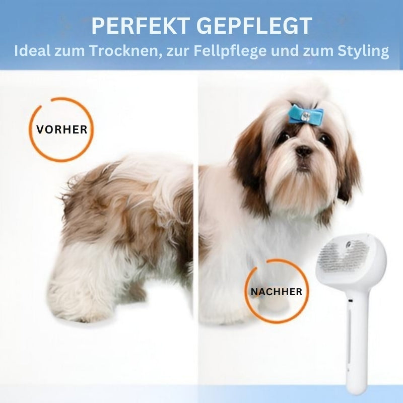 FurEase - Wiederaufladbare Dampfbürste Für Die Fellpflege Von Haustieren