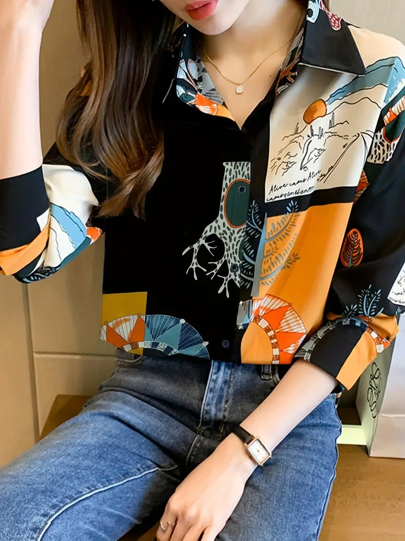 Birgit - Künstlerische Bluse