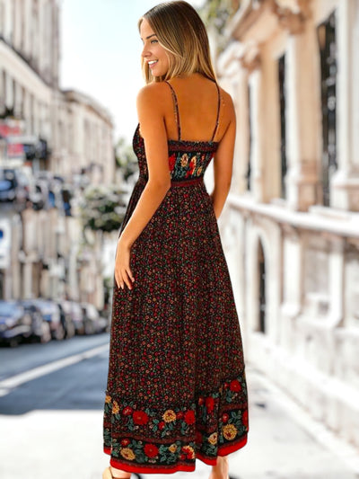Nyra - Bohème Sommerkleid mit V-Ausschnitt