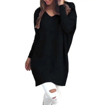 Damen Lässiger Oversized V-Ausschnitt Pullover | Gemütlich