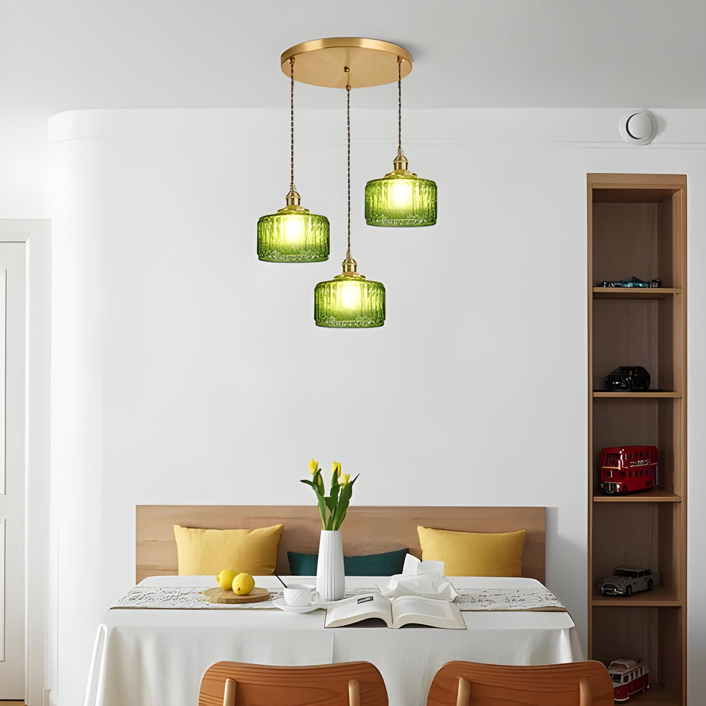 CrystalWave Light – Retro Kurze Zylinder LED Pendelleuchte