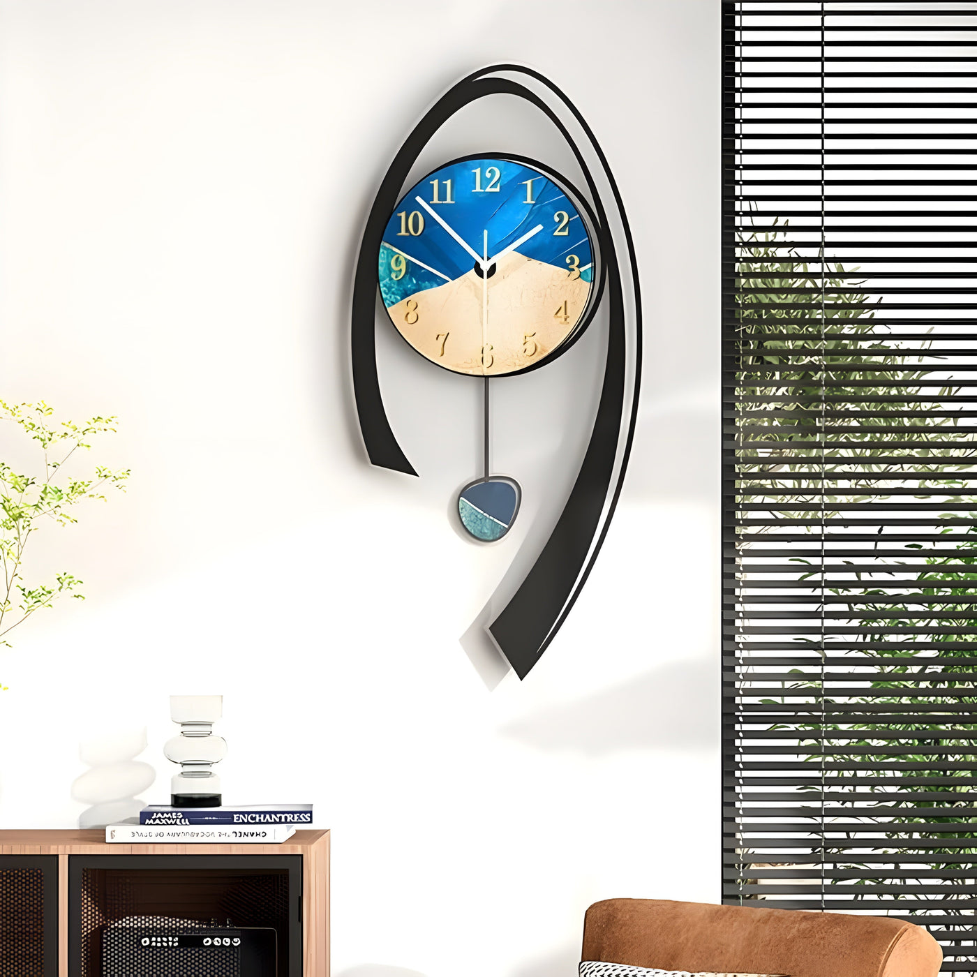 RusticRhythm Clock - Dekorative Holz-3D-Wanduhr