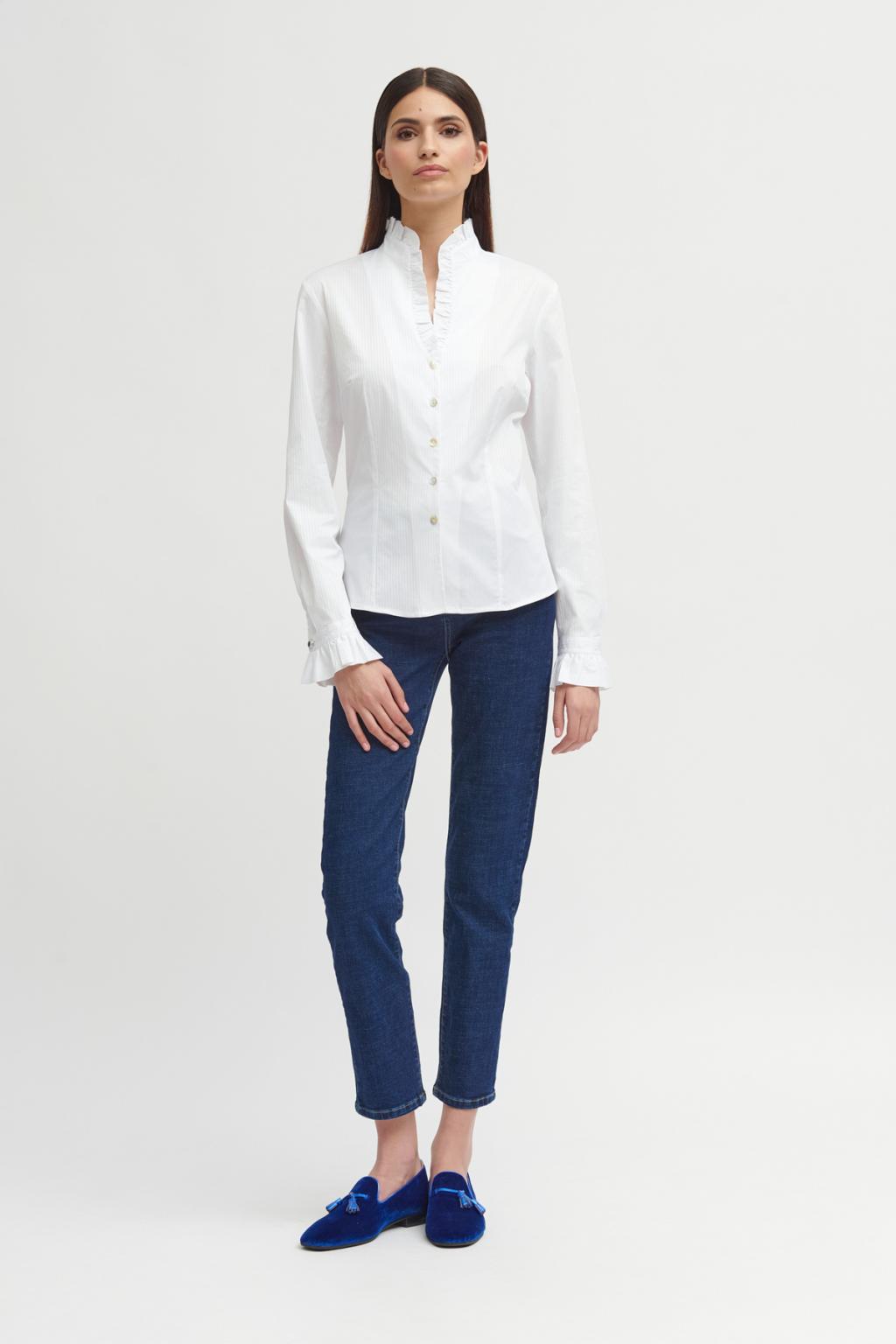 Abella | Elegantes weißes Hemd