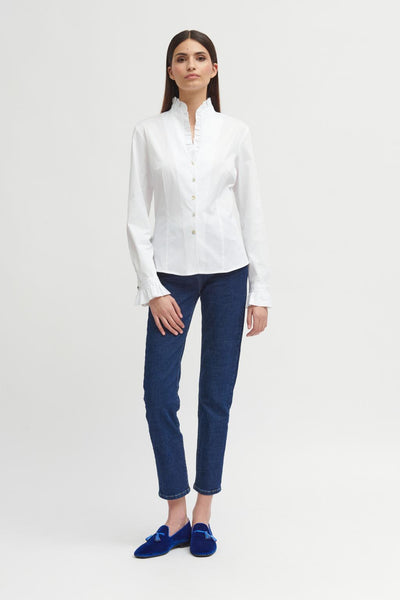 Abella | Elegantes weißes Hemd