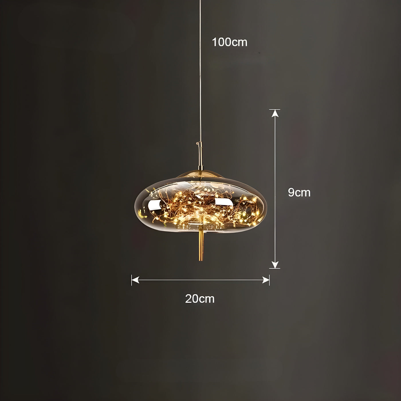 CrystalBeam Light - Moderne LED-Pendelleuchte Sterne