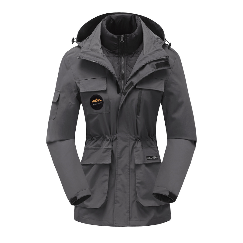 Damen Skijacke mit Kapuze | Sportliche Outdoor Winterjacke