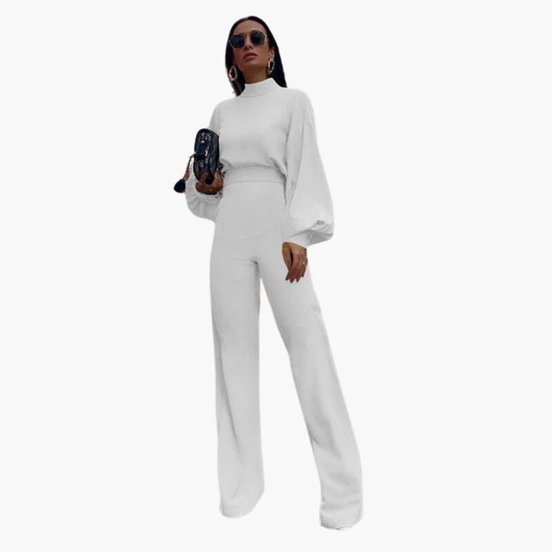 Eleganter Damen Jumpsuit - Bequemer Stil mit halbem Kragen
