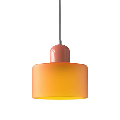 GlamorGlass Light - Europäische Retro Zylinder Pendelleuchte