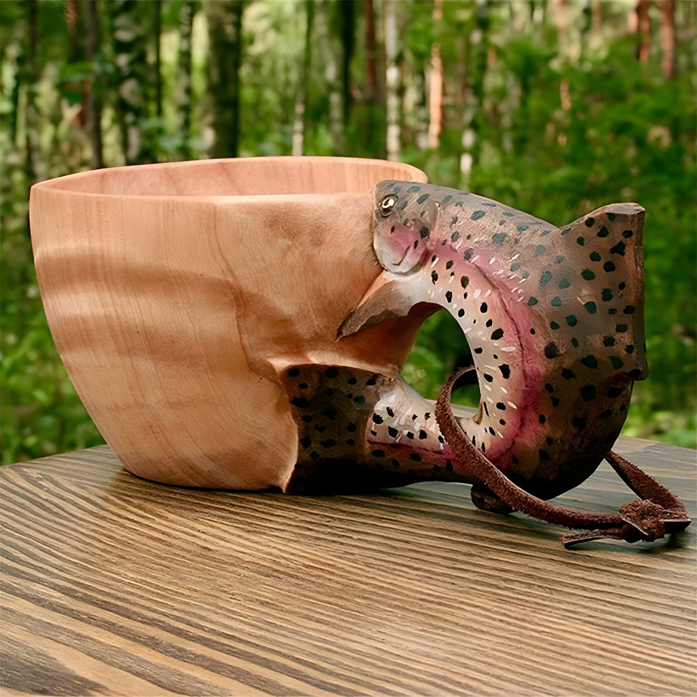 NatureBeast Mug - Handgefertigter Holz Tierbecher