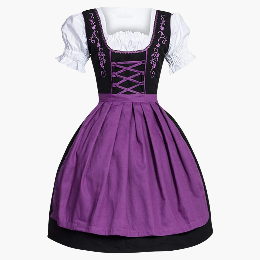 Traditionelles Dirndl mit Schürze für Damen - Oktoberfest 2025