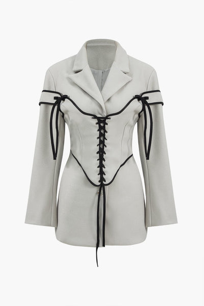 Ariana | Edles Zweiteiler-Set mit Blazer & Korsett-Schnürung