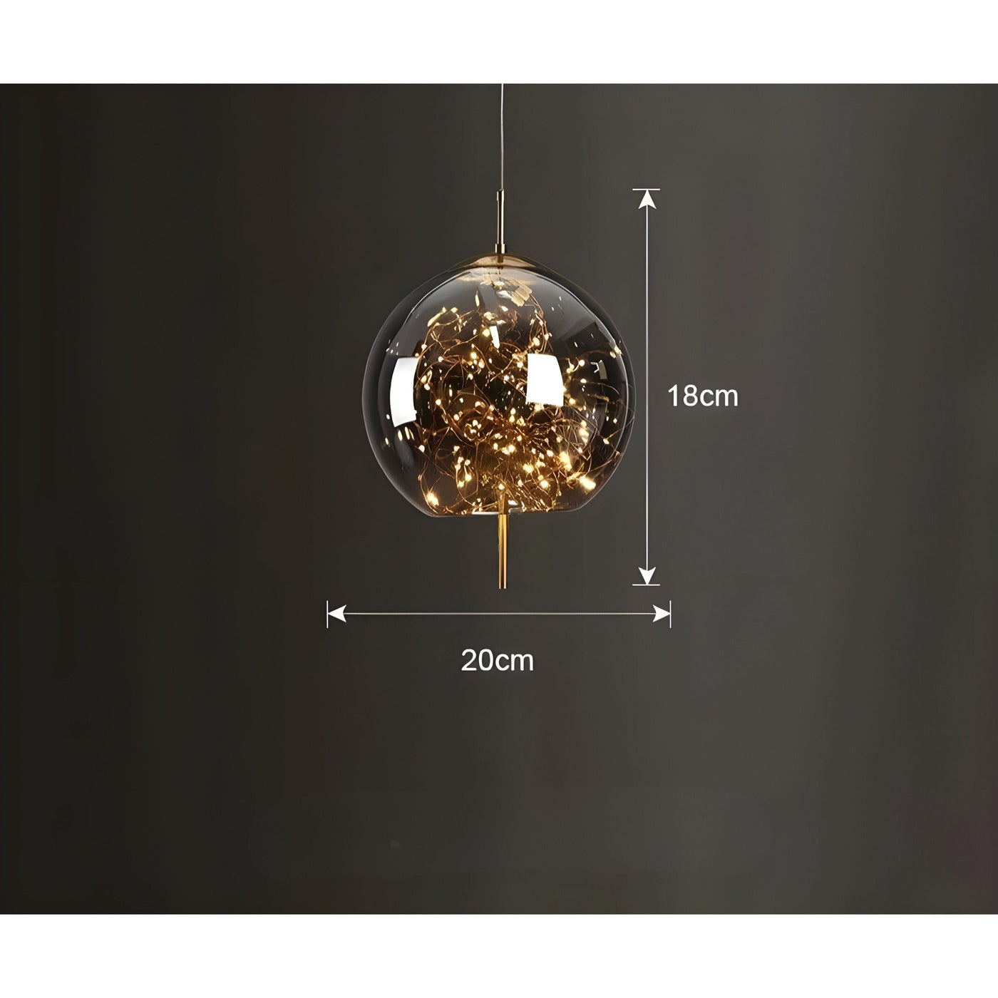 CrystalBeam Light - Moderne LED-Pendelleuchte Sterne