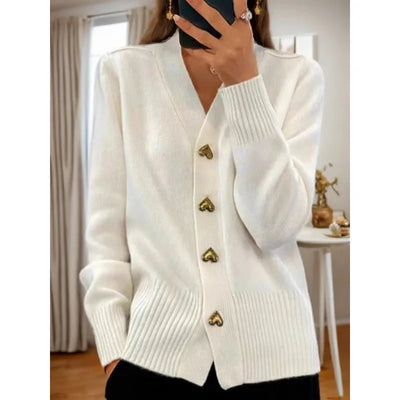 Gestrickte Weste mit weichem Wollmix für Frauen