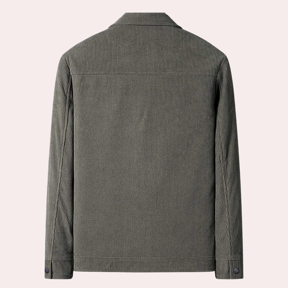 Kordjacke mit Knöpfen für Männer