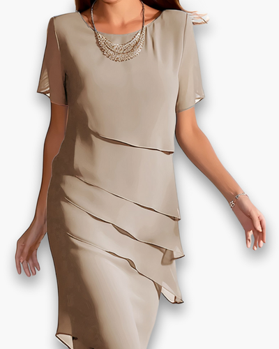 Damen Elegantes Festliches Kleid | Midi