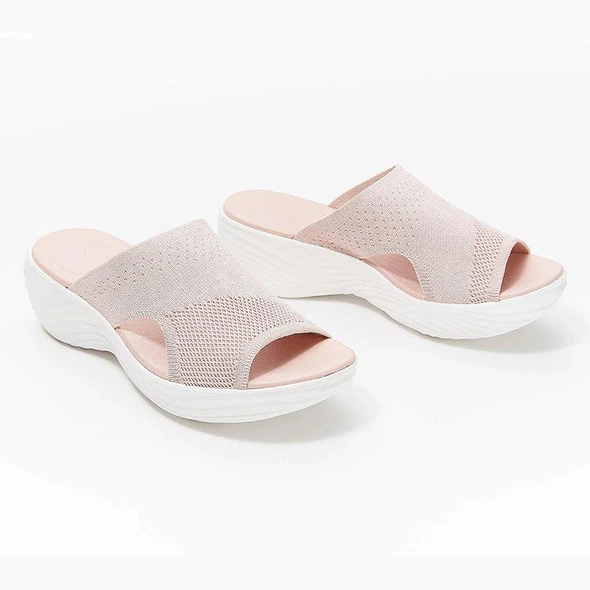 Offene Zehen Stricksandalen für Damen