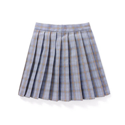 Damen Plissee-Minirock mit Karomuster
