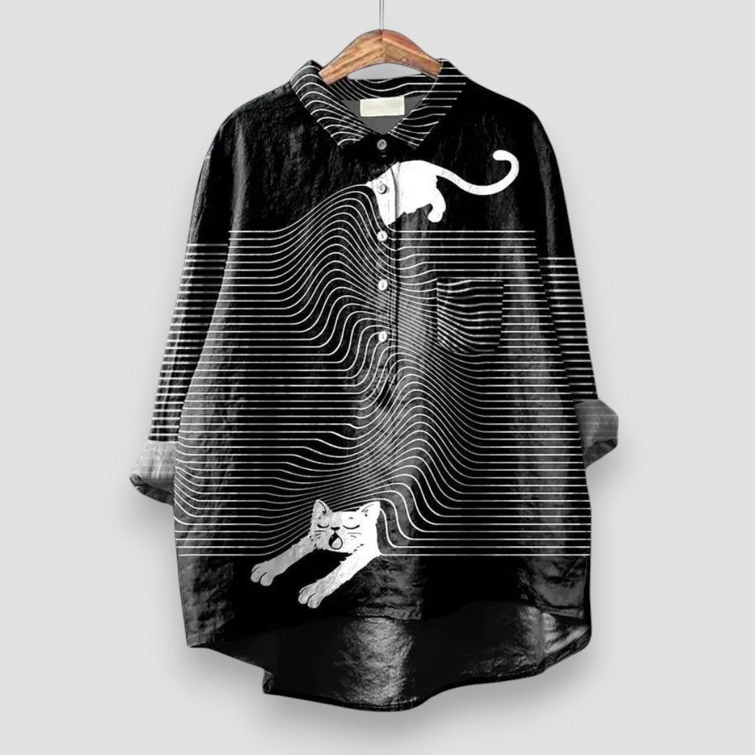 Amelie™ | Damenshirt mit Hundeprint