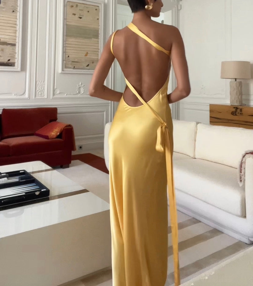 Off-Shoulder Maxikleid Damen Schnürung – Elegantes Abendkleid Sommer