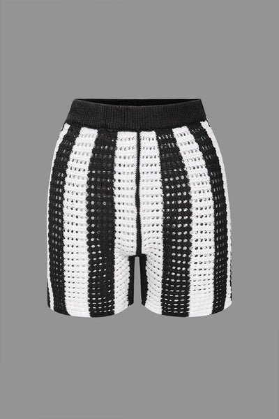 Noemi | Stylisches Häkel-Zweiteiler-Set mit Streifenmuster