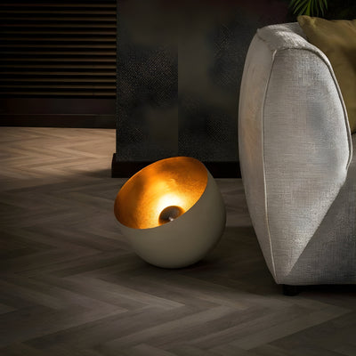 ShimmerCage Light - Elegante Runde Stehlampe