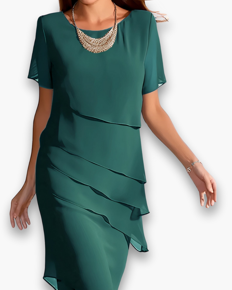 Damen Elegantes Festliches Kleid | Midi