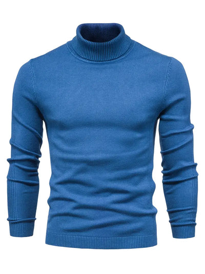 Pullover Herren Rollkragen Slim Fit | Langarm Smart Casual