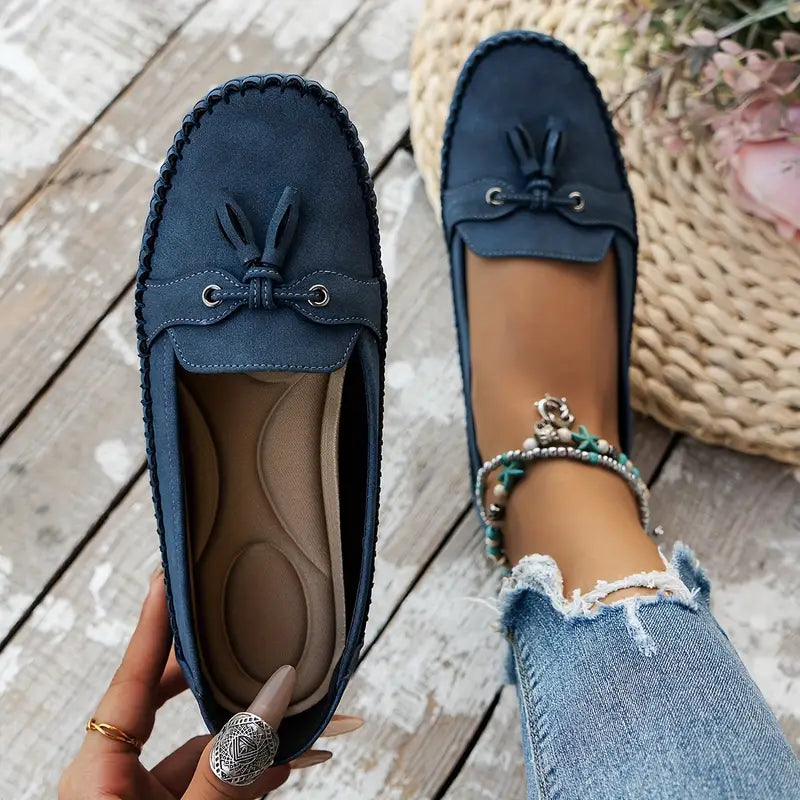 Damen Slipper aus veganem Leder mit weichem Futter – Elegante Mokassins für jeden Tag